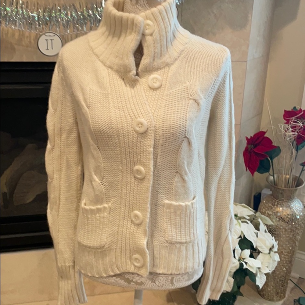 Ivory American Eagle Cardigan